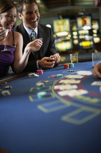 Gamblers at a Blackjack Table